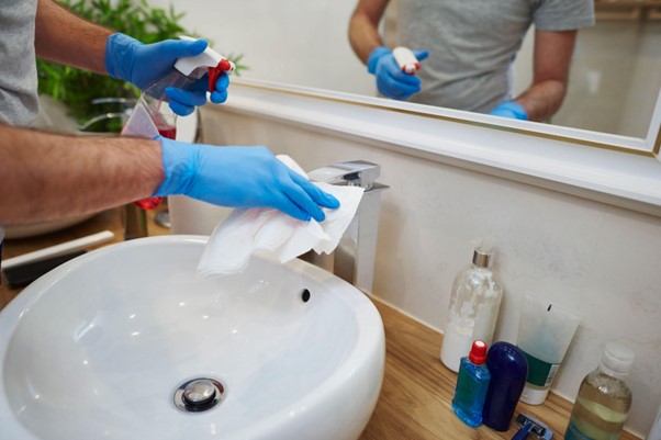 bathroom cleaning